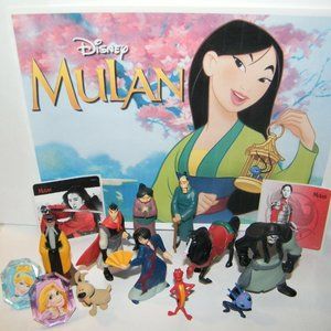 Disney Mulan Movie Deluxe Party Favors Goody Bag Fillers 14 Set with 10 Figures